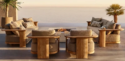 Conjunto de sofá ao ar livre de luxo Dune Hotel|Teca Premium