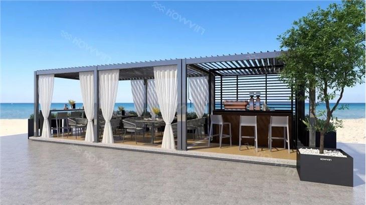 Pergola de Alumínio Revestido a Pó